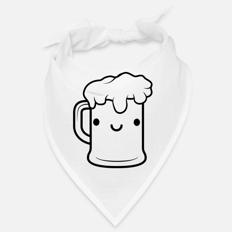 Süßes Bier Gesicht Maßkrug Bandana