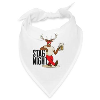 Junggesellenabschied Trinkgelage - Bandana - Weiß - Vorne