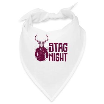 Junggesellenabschied Trinkgelage - Bandana - Weiß - Vorne