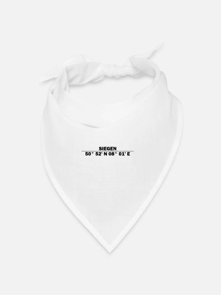 Siegen Coordinates - Bandana - white - Front