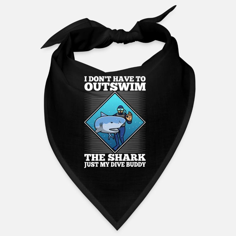 Je n’ai pas besoin de surpasser le requin, juste mon bu de plongée Bandana