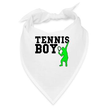 Tennis boy - Bandana - Weiß - Vorne
