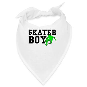 skater boy - Bandana - Weiß - Vorne