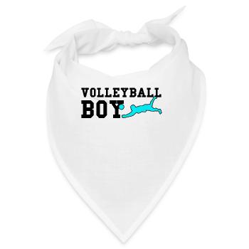 Volleyball boy - Bandana - Weiß - Vorne