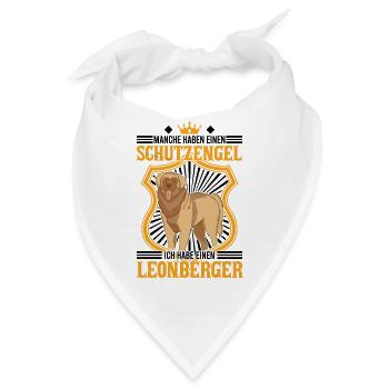 Leonberger Schutzengel - Bandana - Weiß - Vorne