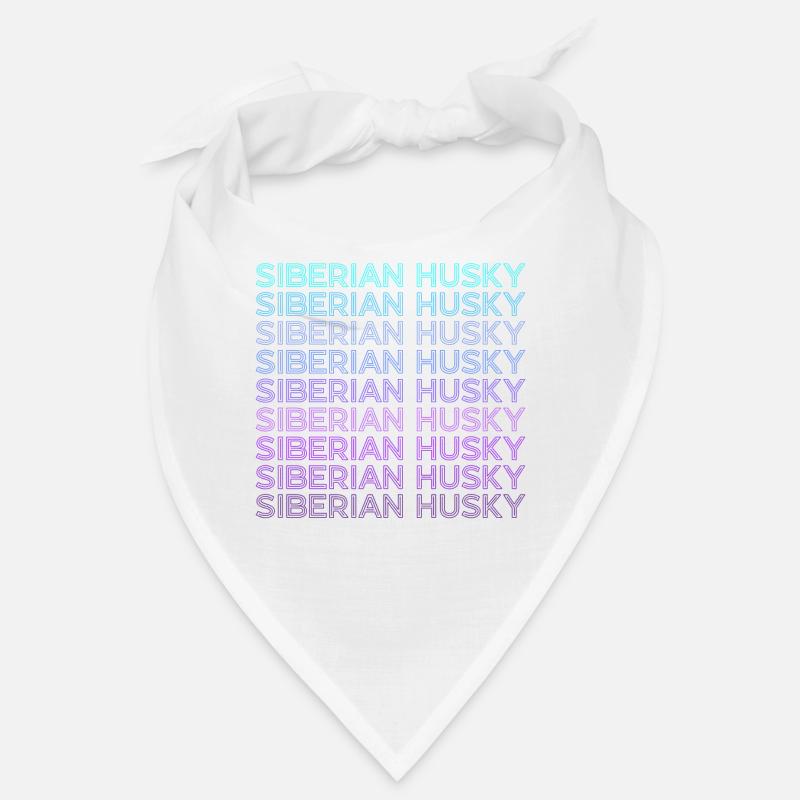 Siberian Husky Retro Bandana