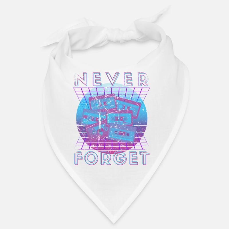 Never Forget Retro 80s 90s Nostalgia Bandana