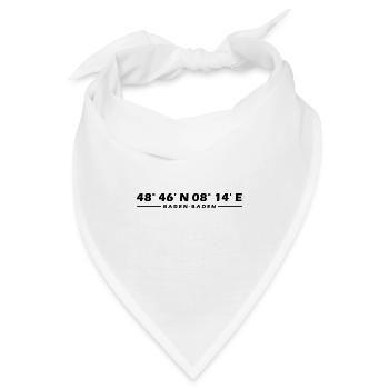 Baden-Baden Koordinaten - Bandana - Weiß - Vorne