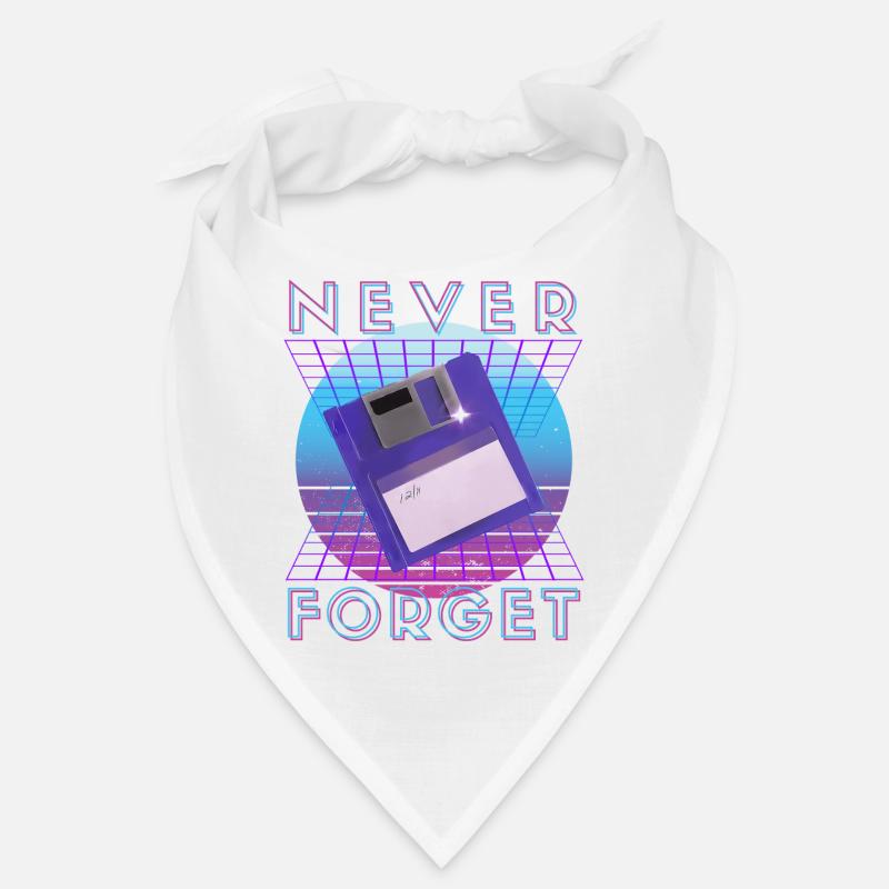 Never Forget Retro 80er 90er Nostalgie Bandana