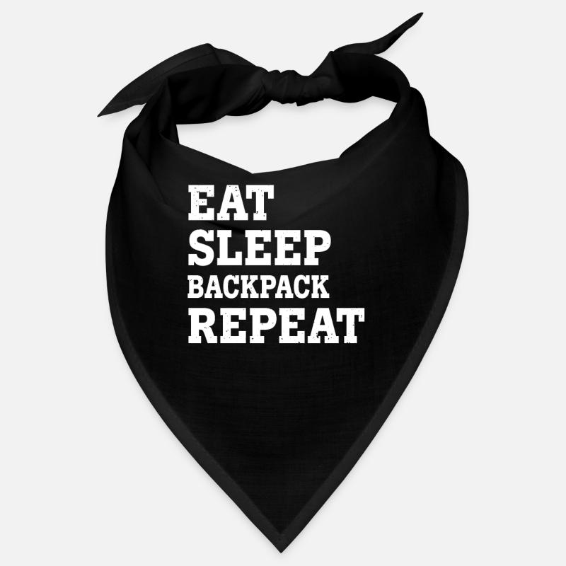 EAT SLEEP BACKPACK REPEAT FUNNY SARCASTIC Bandana