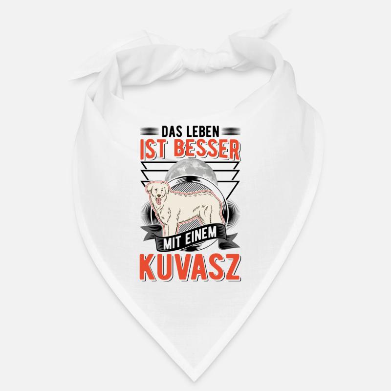 Das Leben ist besser mit einem Kuvasz Bandana