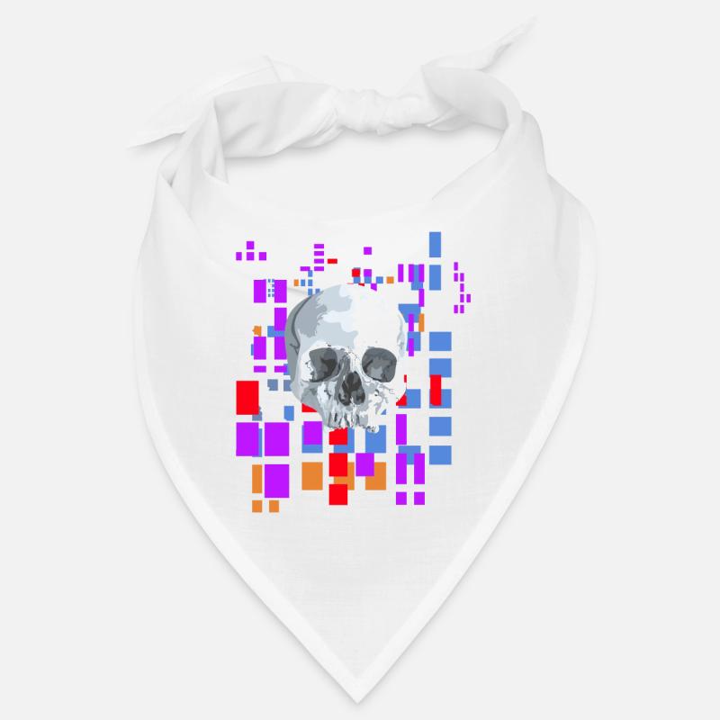 Pixel image with skull Bandana