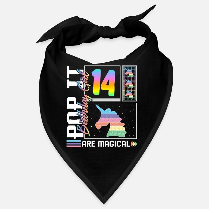 14. Geburtstag Mädchen Einhorn süßes Tee, Pop Geburtstag Bandana