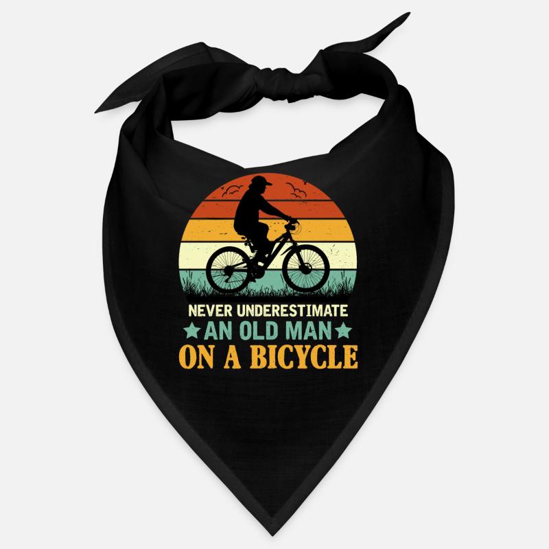 Never Underestimate An Old Man On A Bicycle Bandana