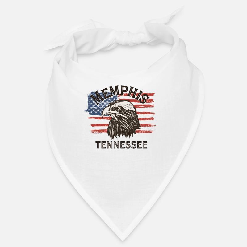Drapeau des États-Unis Eagle Tennessee Vintage Memphis Bandana