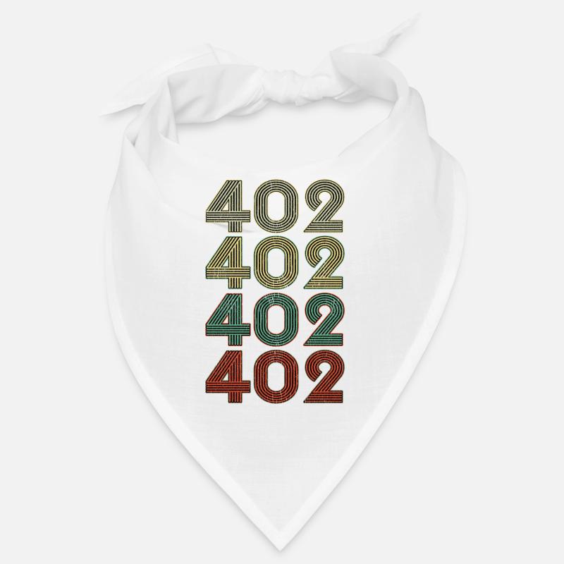 Retro America State Flag Area Code Nebraska Bandana