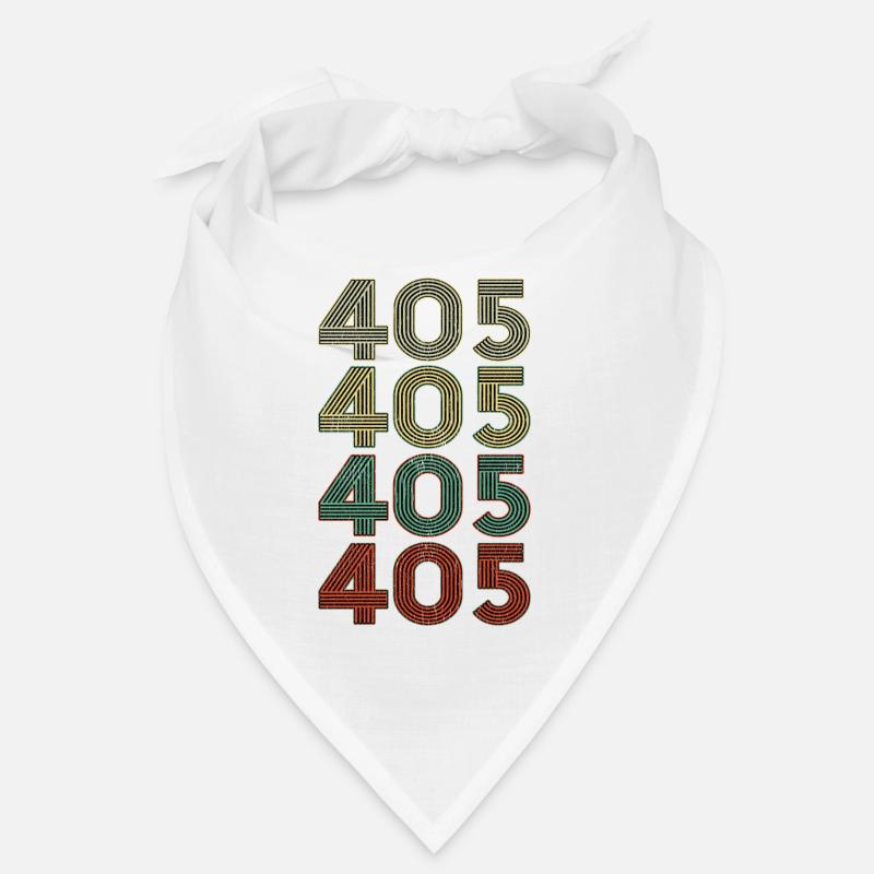 Retro America State Flag Area Code Oklahoma Bandana