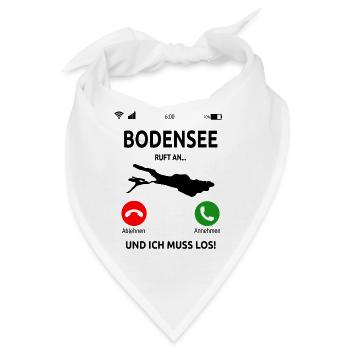 Bodensee Urlaub Bodenseeregion Idee - Bandana - Weiß - Vorne