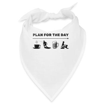 Surferplan für den Tag des Surfens - Bandana - Weiß - Vorne