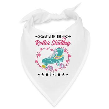 Rollschuh Mädchen Mama Rollkunstlauf - Bandana - Weiß - Vorne