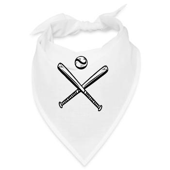 Baseballspiel spielen Baseballspieler - Bandana - Weiß - Vorne