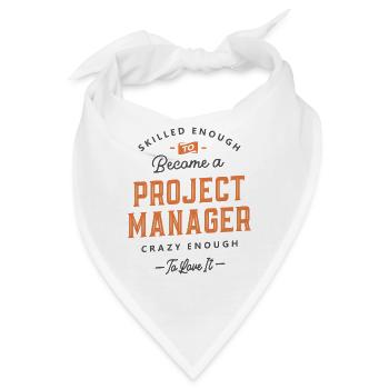 Projektmanager Lustige Berufsbezeichnung Beruf - Bandana - Weiß - Vorne