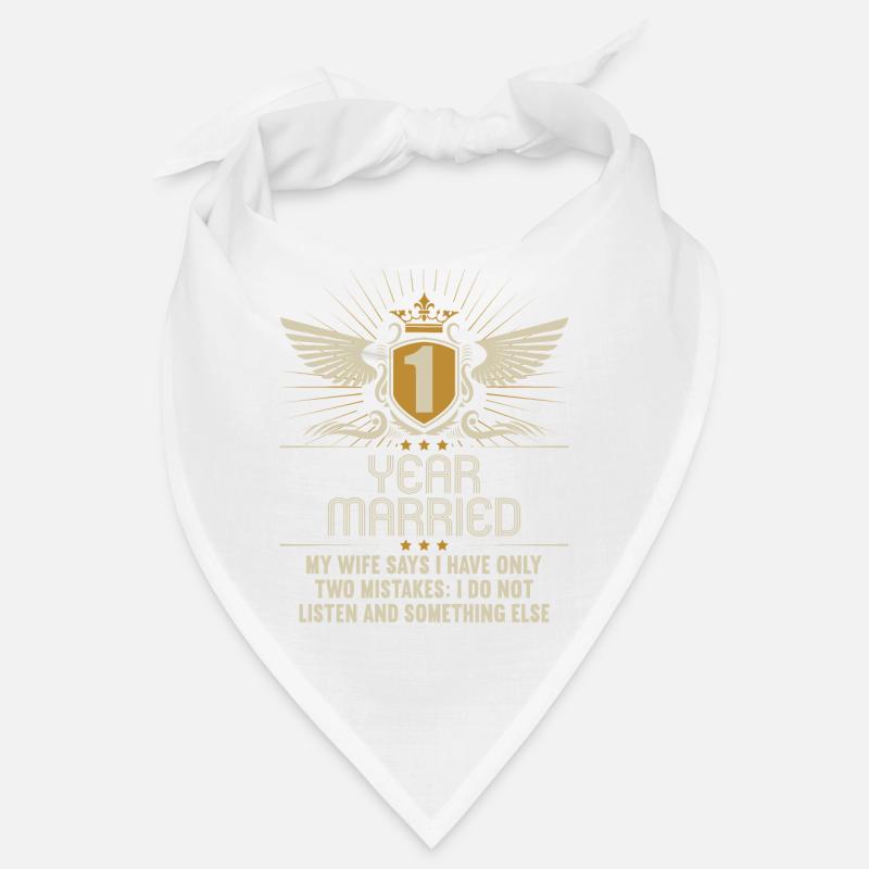 1 year married only 2 mistakes 1.Wedding anniversary Bandana