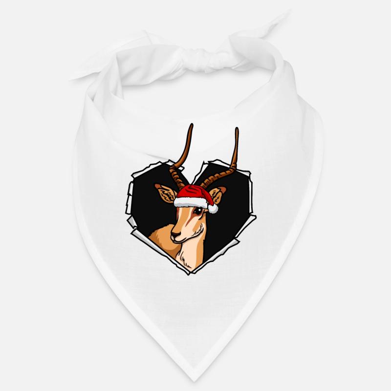 Antilope fissurée avec trou de capuchon de Noël Bandana