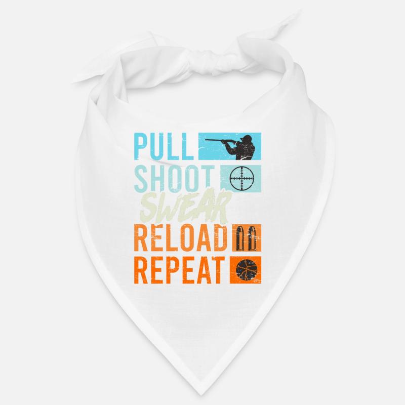 Pull Shoot Curse Reload Repeat Tontaubenschießen Bandana