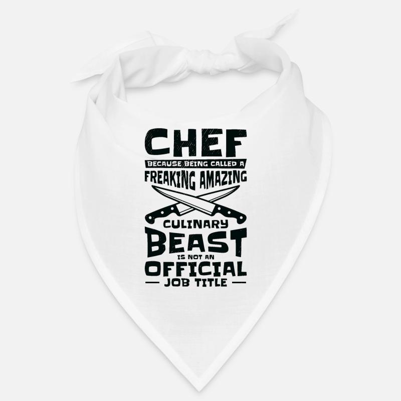 Chef Beast Culinary Art Cooking Baking Meals Bandana