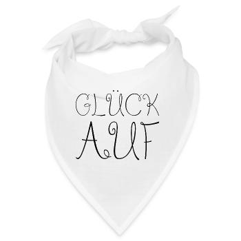 Glück auf - Bandana - Weiß - Vorne