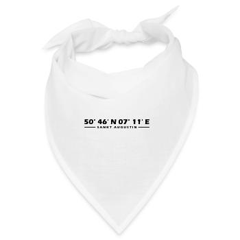 Sankt Augustin Koordinaten - Bandana - Weiß - Vorne