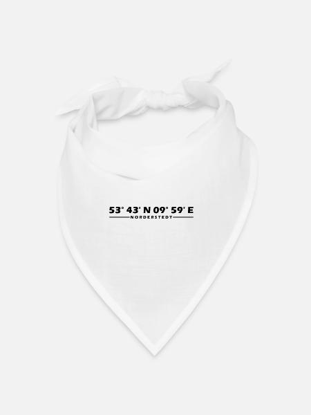 Norderstedt coordinates - Bandana - white - Front