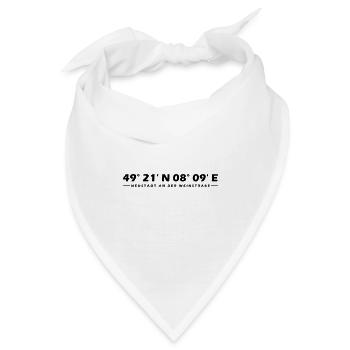 Neustadt an der Weinstraße Koordinaten - Bandana - Weiß - Vorne