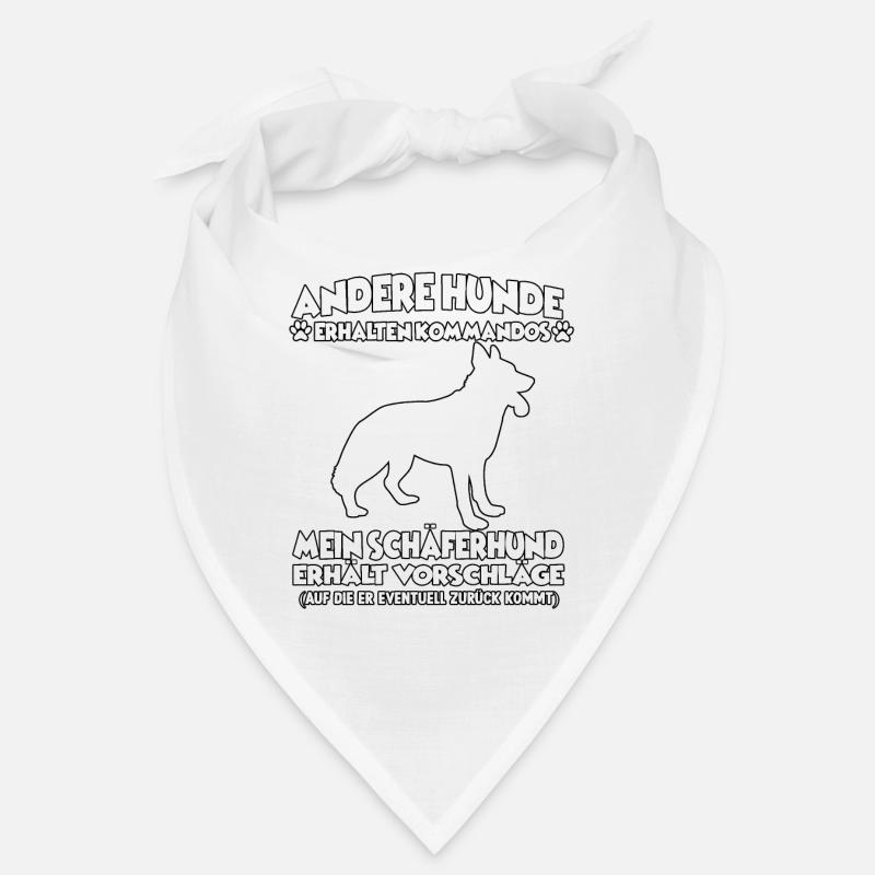 Witziges Schäferhund Hundetraining Hundebesitzer - Bandana - Weiß