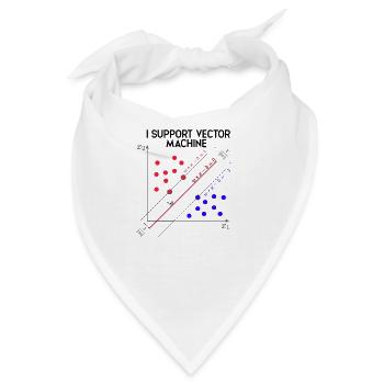 Ich unterstütze Vector Machines Machine Learning - Daten - Bandana - Weiß - Vorne