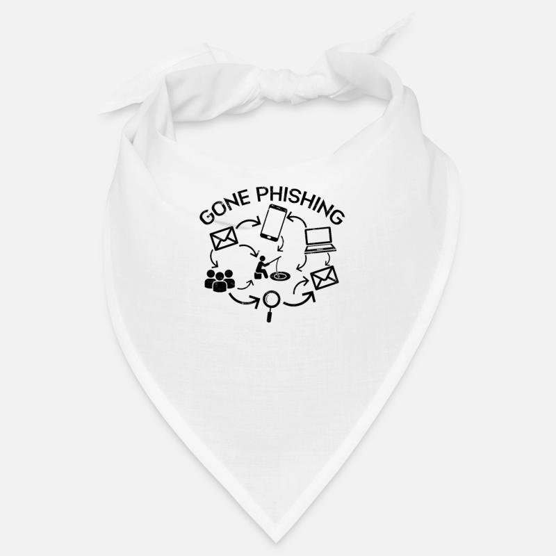 Gone Phishing Funny Computer Cybersecurity - Bandana
