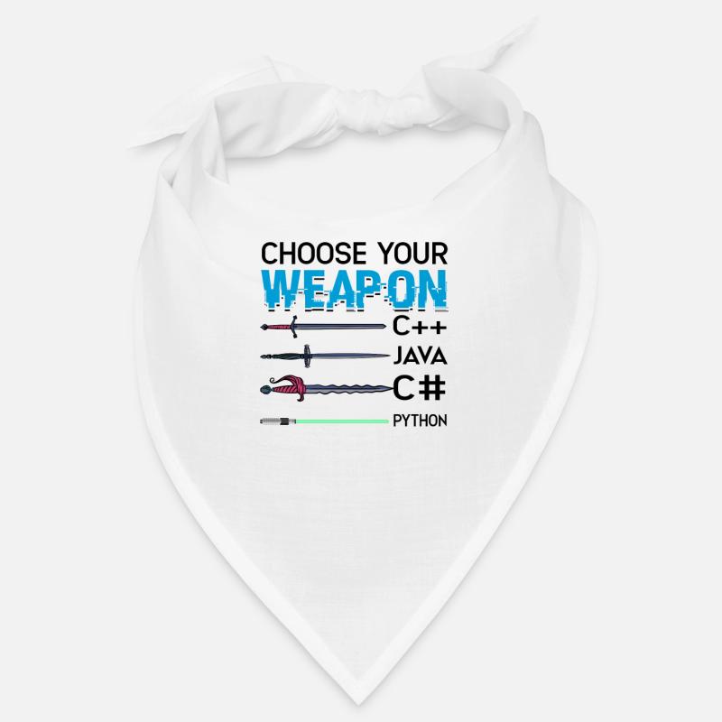 Wähle deine Waffe C++ Java C# Phyton - Internet Bandana