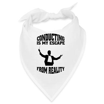 Dirigenten Dirigent Musik Geschenk Dirigieren - Bandana - Weiß - Vorne