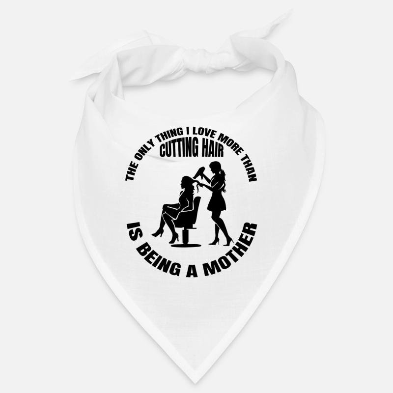 Frisöse Friseur Schere Kamm Mama Scheren Mutter Bandana