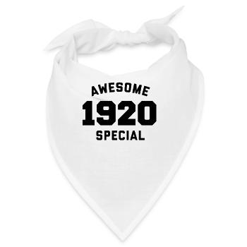 Lustiger Geburtstag Awesome Special 1920 - Bandana - Weiß - Vorne