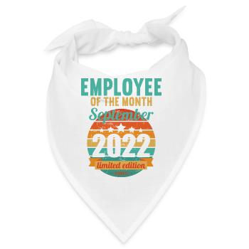 Mitarbeiter des Monats September 2022 - Bandana - Weiß - Vorne