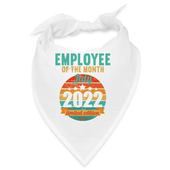 Mitarbeiter des Monats Juli 2022 - Bandana - Weiß - Vorne