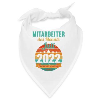 Mitarbeiter des Monats Juli 2022 - Bandana - Weiß - Vorne