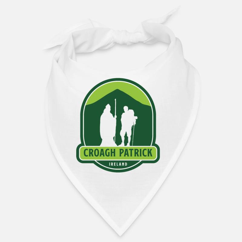 Croagh Patrick - Irland - Bandana - Weiß