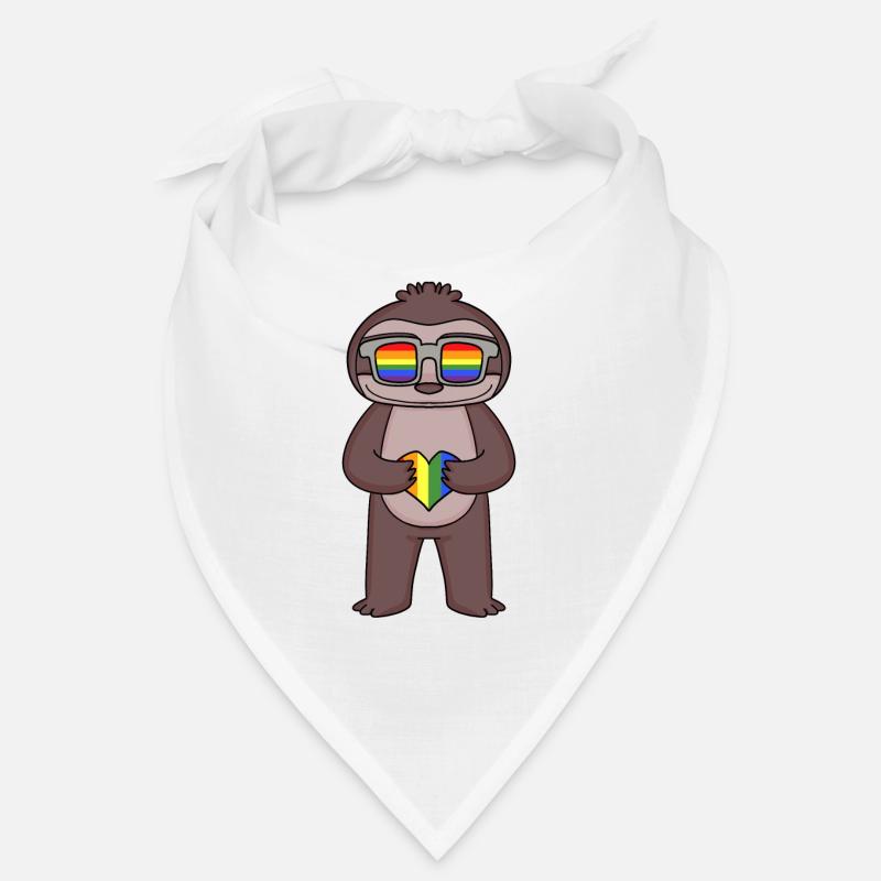 LGBT Animal Sloth Rainbow Bandana