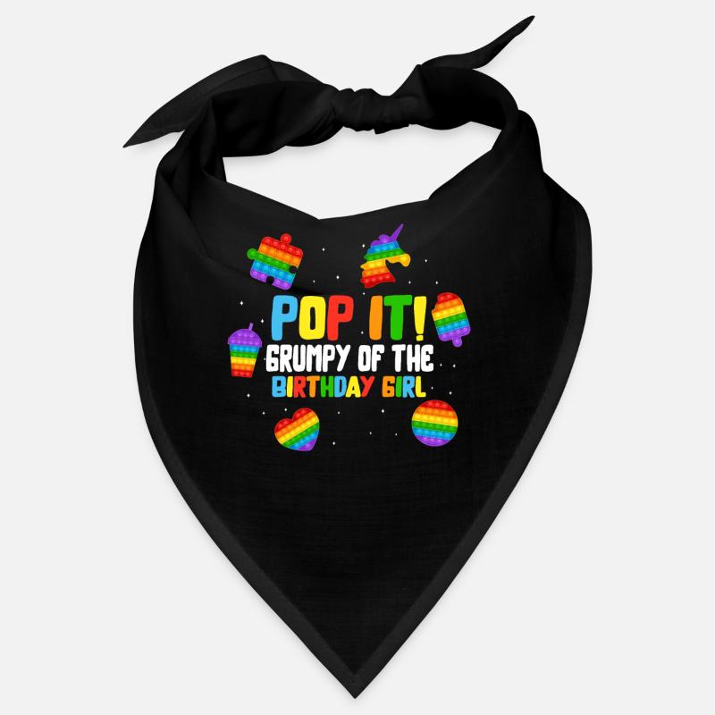 Pop It Grumpy der Geburtstagskind Fidget Kinder Bandana