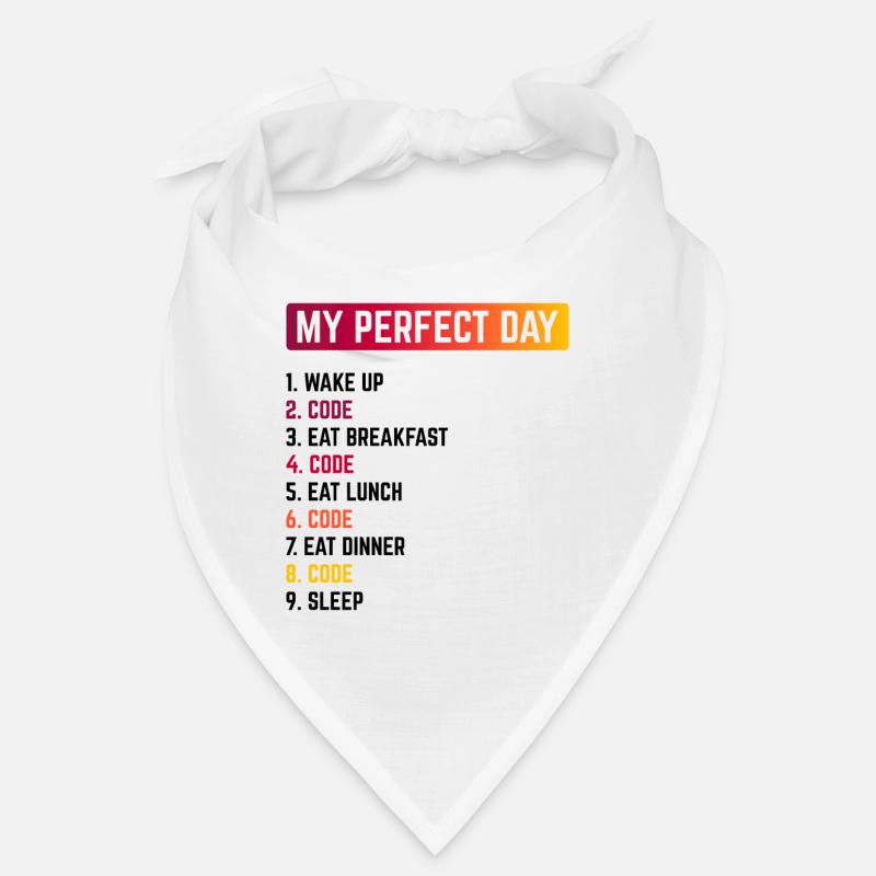 My Perfect Day Wake Up Code Software Developer Pro Bandana