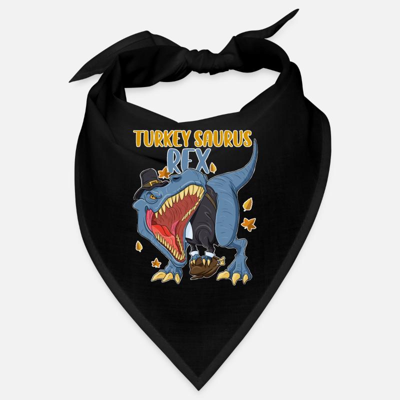 Turkey Saurus Rex I TRex Pilgrim Hat I Dinosaur Bandana