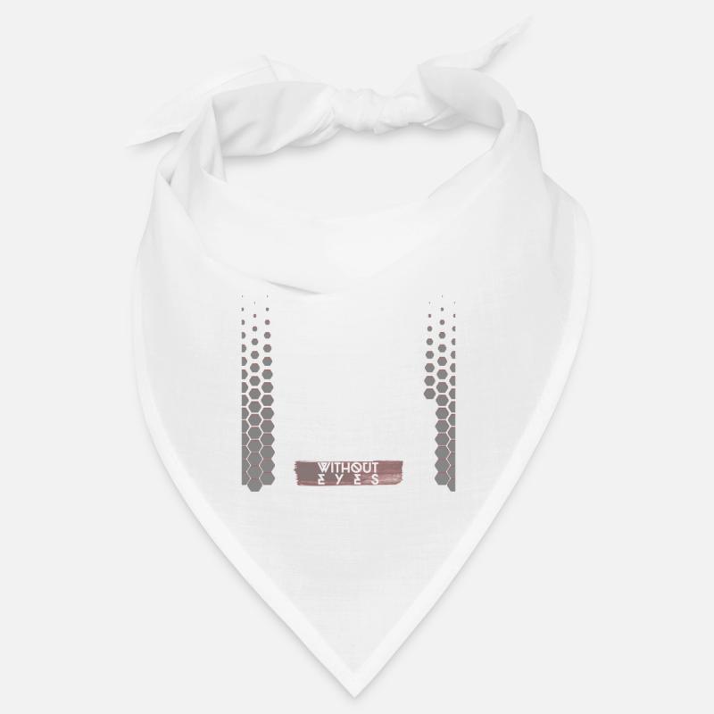 Best Techno Design Without Eyes - Bandana - Weiß